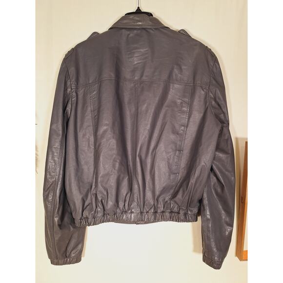 Wilsons Suede & Leather Men's Genuine Leather Jacket Gray Made In Korea - Picture 4 of 6